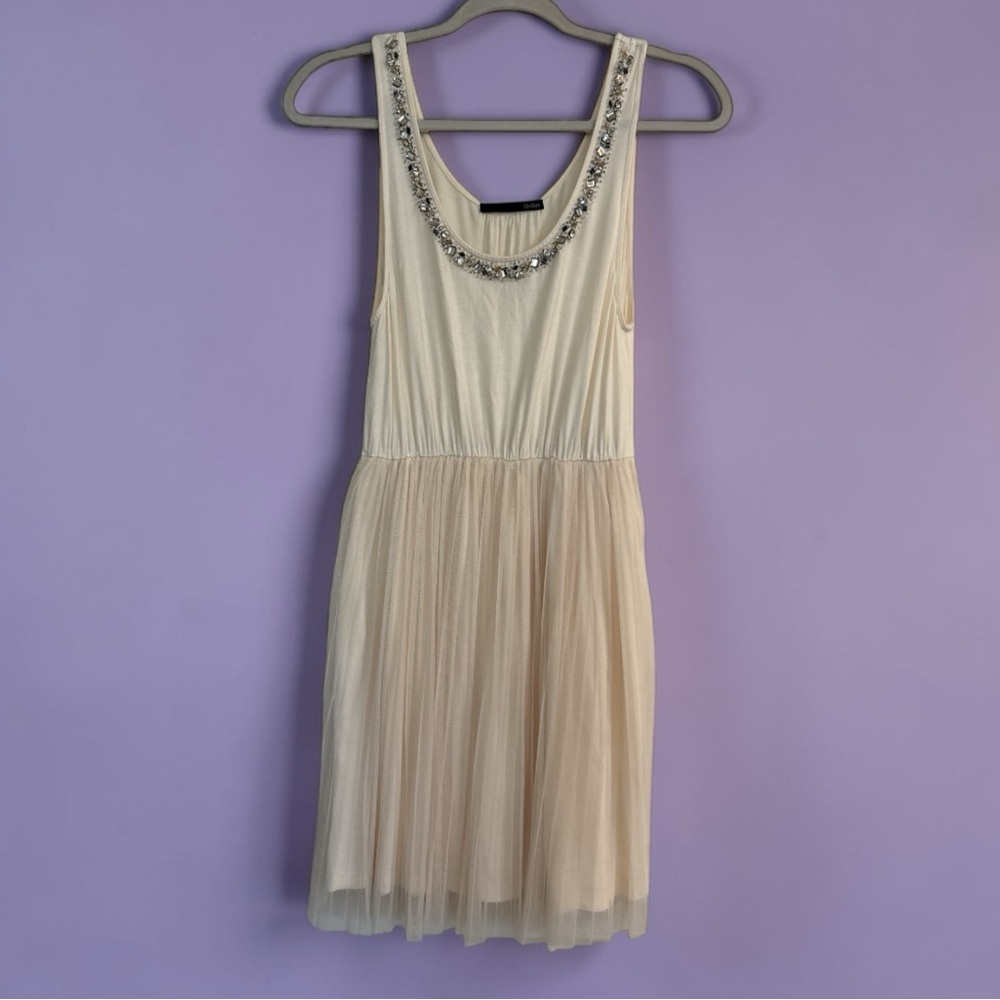 Heather Ivory Rhinestone Tulle Balletcore Dress XS - Picture 5 of 10